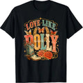 Women What Would Cowgirl Dollie do Vintage Western Cowgirls T-Shirt