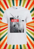 Unicorn Fake Funny Hipster Cool Retro Men Women Vest Tank Top Unisex T Shirt 908 Unisex