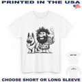 DigiPups German Shepherd Dog Best Friend Caveman Man Cave Funny Cartoon T Shirt