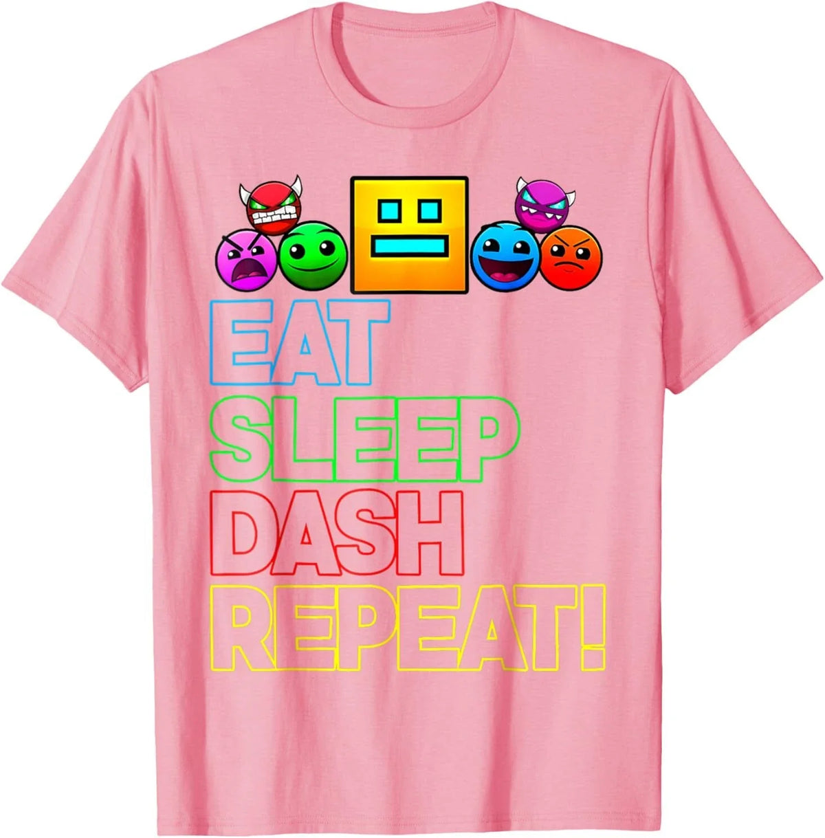 Eat Sleep Dash Repeat Video Game Geometry Video Gamer Lover Unisex