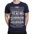 Funny Graphic Men Im Taken By A Freaking Awesome Girl Retro Vintage#T490 Unisex