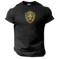 King Lion T Shirt Gym Clothing Bodybuilding Training Workout Boxing Gymwear Top Unisex