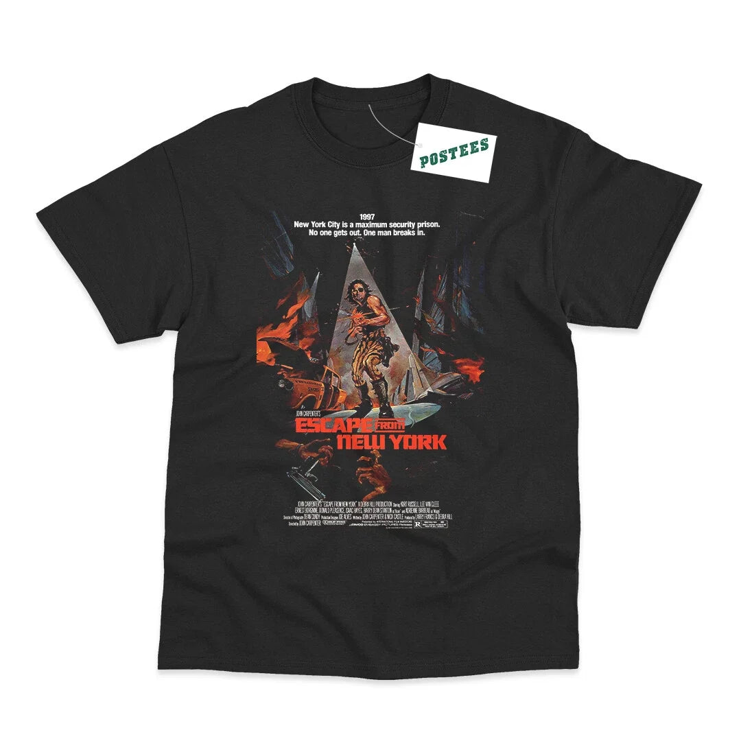 Retro Movie Poster Inspired By Escape From New York DTG Printed Unisex