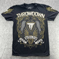 Throwdown Shirt Mens XL Black Graphic Mixed Martial Arts MMA Premium Tee 2003 Unisex