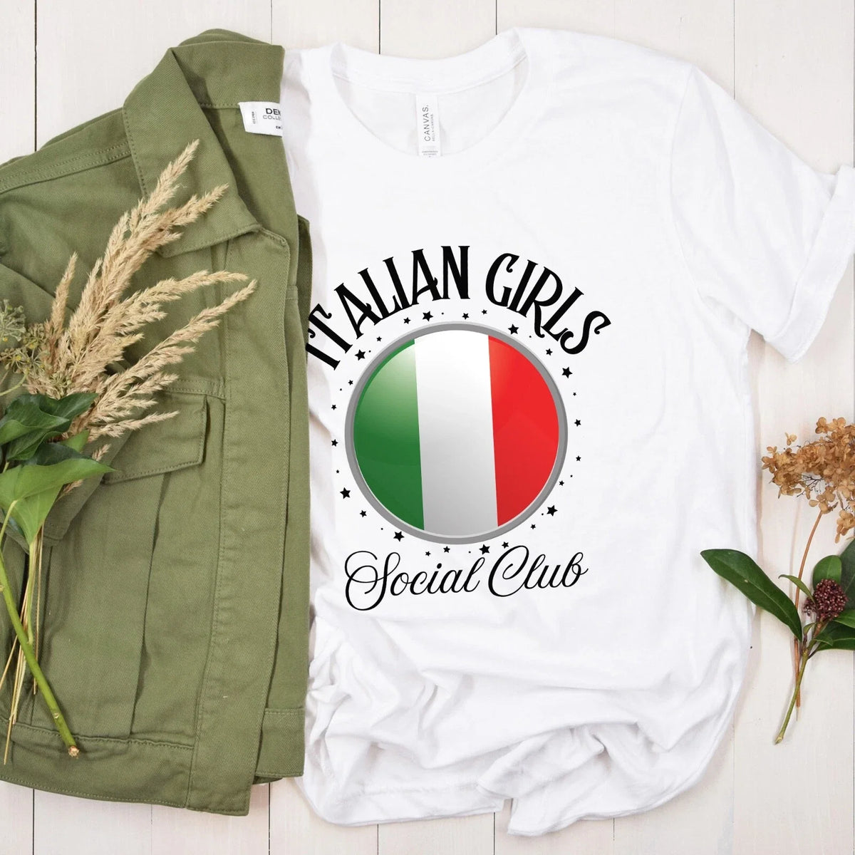 Italian Girls Social Club , Italian Pride Shirt, Italian Roots Tee Unisex