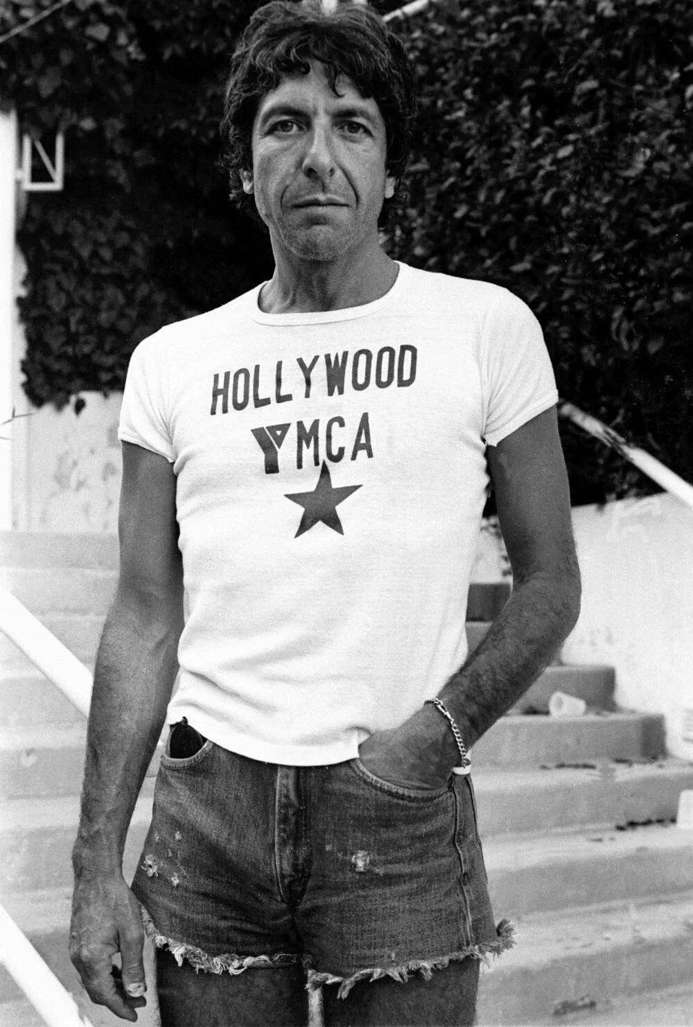 Leonard Cohen "Hollywood YMCA" T Shirt, MOVIE CULT FILM Unisex Shirt Unisex