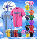 Custom Classic Baseball Jersey,Personalized Printed Team Shirt Unisex