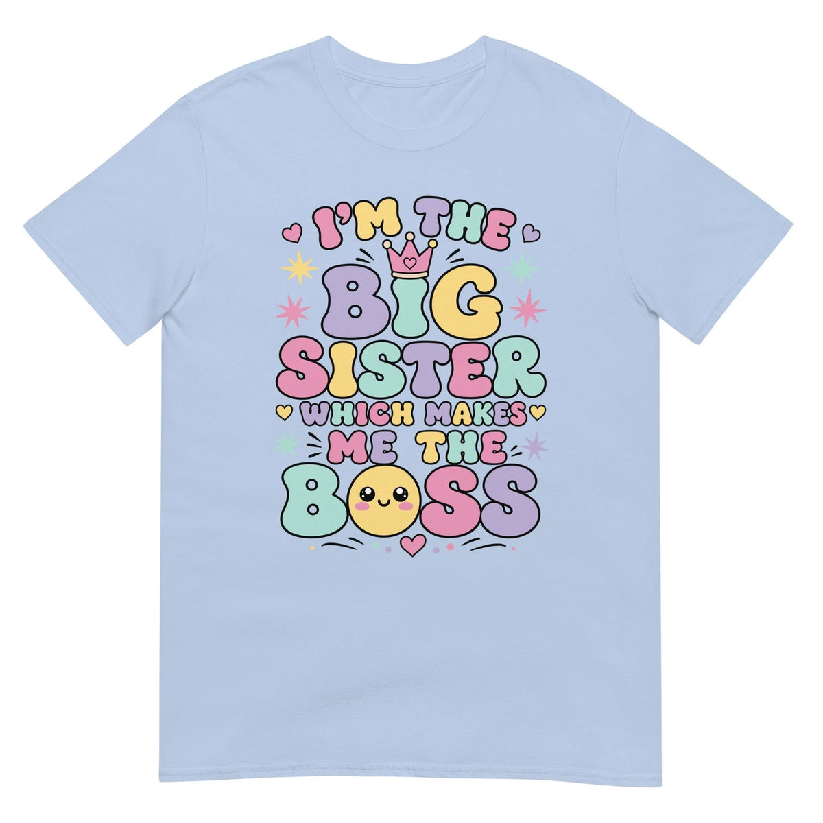 I'm The Big Sister Which Makes Me The Boss Cute Retro Big Sister T Shirt Gift
