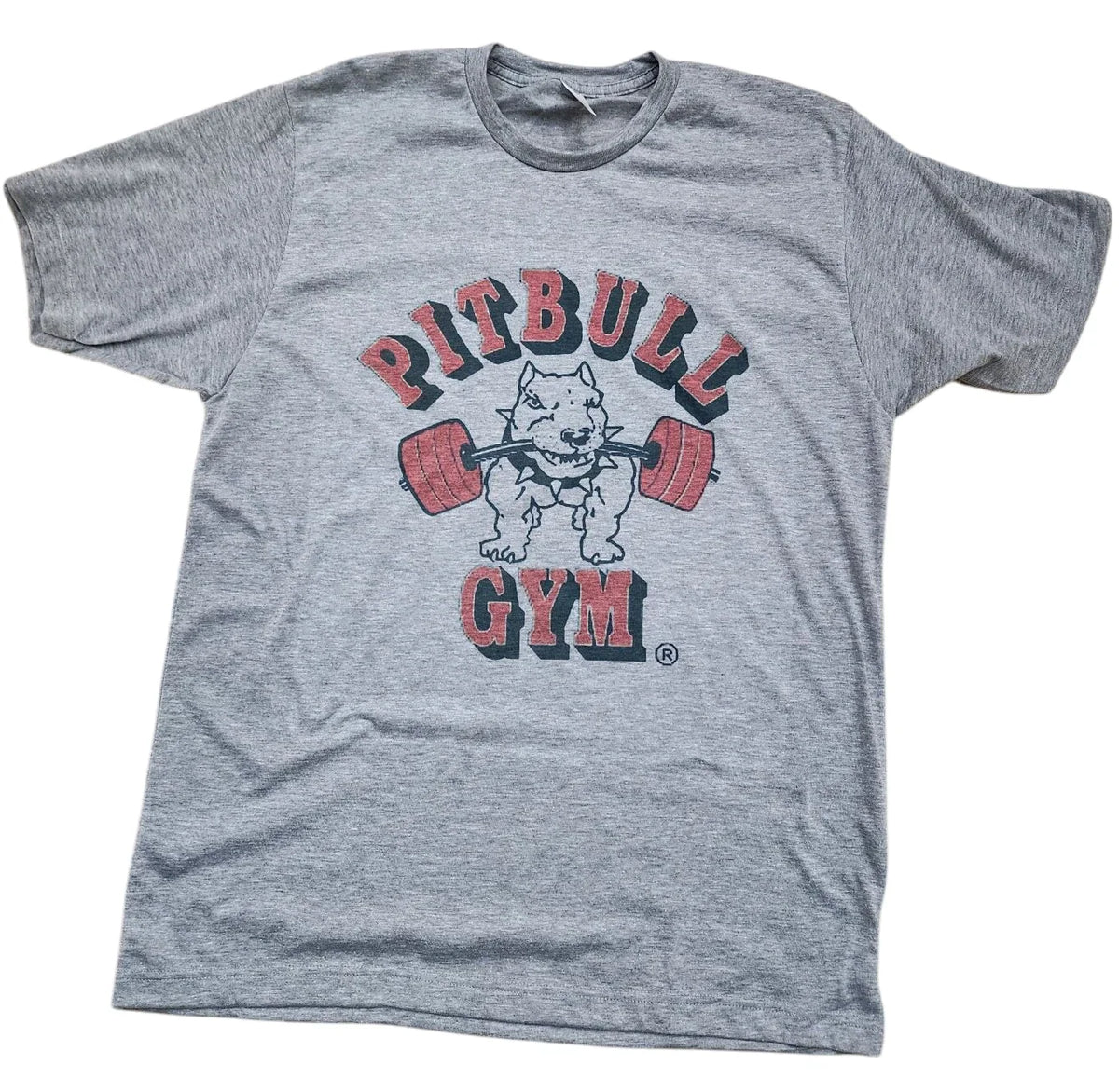 Men's Pit bull gym Color Retro Vintage Grey New Gift Gym Soft Style Unisex