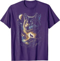 Wolf Howling Moon Forest Nature Wildlife Lovers Animal Men Unisex