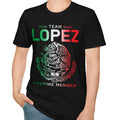 Team Lopez Shirt Family Reunion TShirt Mexico Flag Last Name Gift Cinco De Mayo
