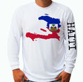 Haitian Flag Haiti Fishing Boat Sport Long Sleeve UPF 30 UV Protection Unisex