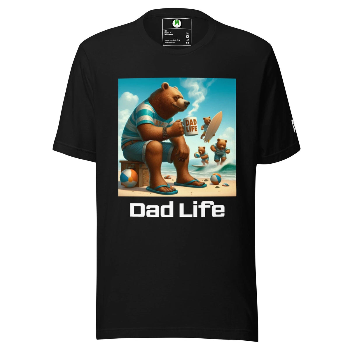 Dad Life Beach Bear Tee