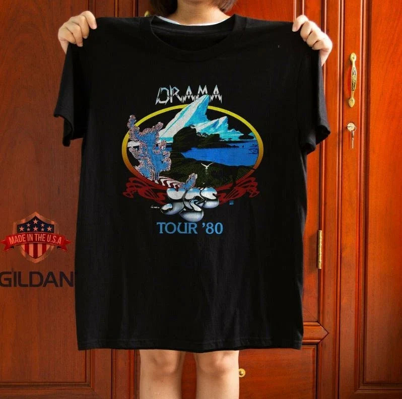 New! Rare! Yes Band Drama Tour 1980 Unisex Size S-5XL Unisex