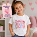 Personalised Big Sister Girls T Shirt