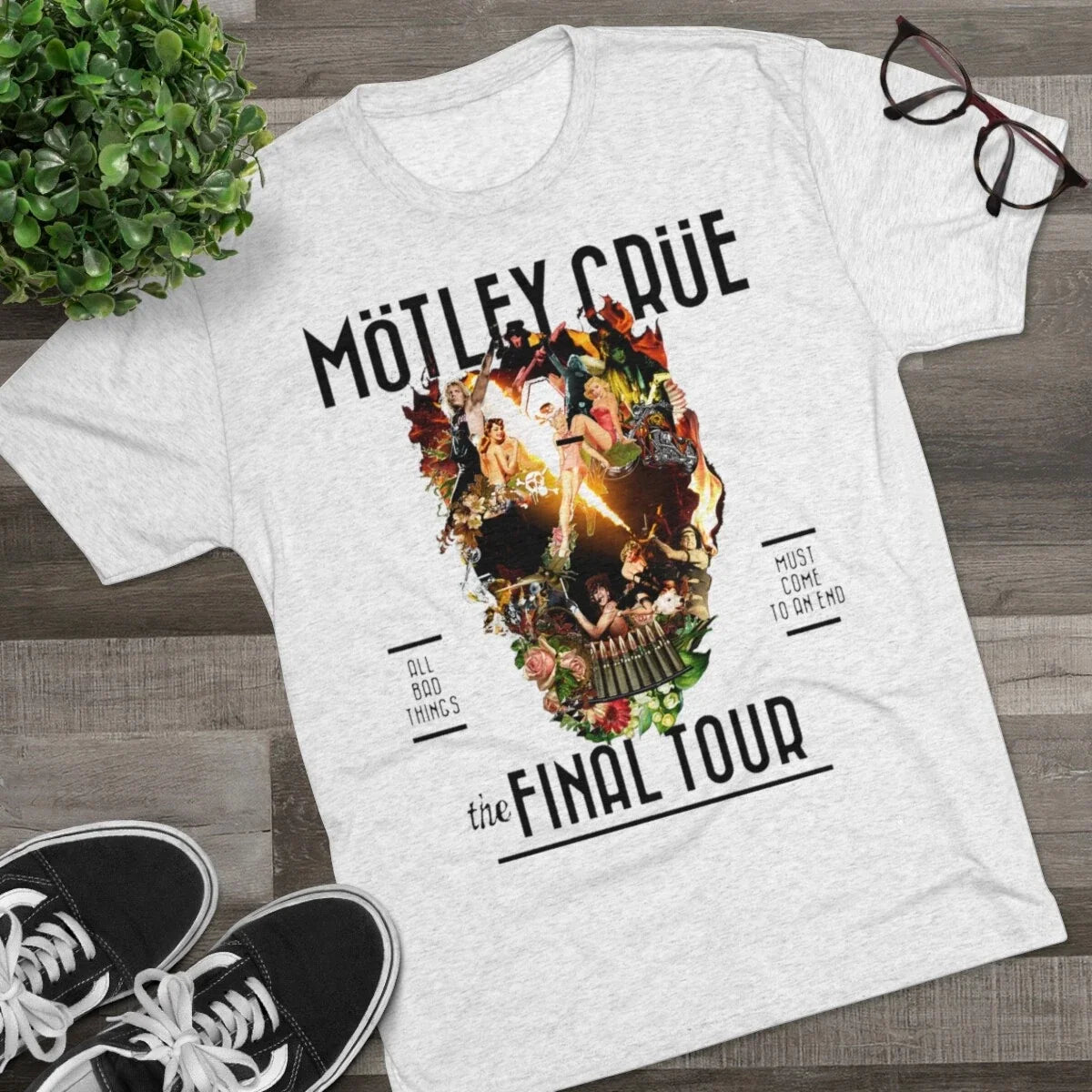 Motley Crue Shirt, Motley Crue T Shirt, Motley Crue Unisex Tri-Blend Crew Tee Unisex