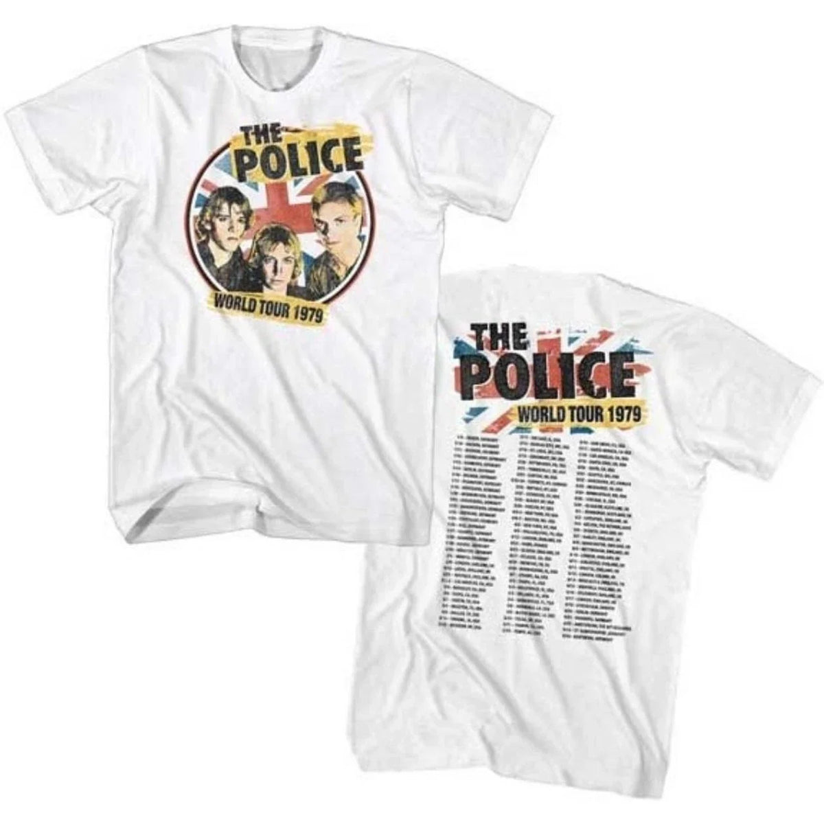 The Police World Tour 1979 Men's Unisex Concert Unisex