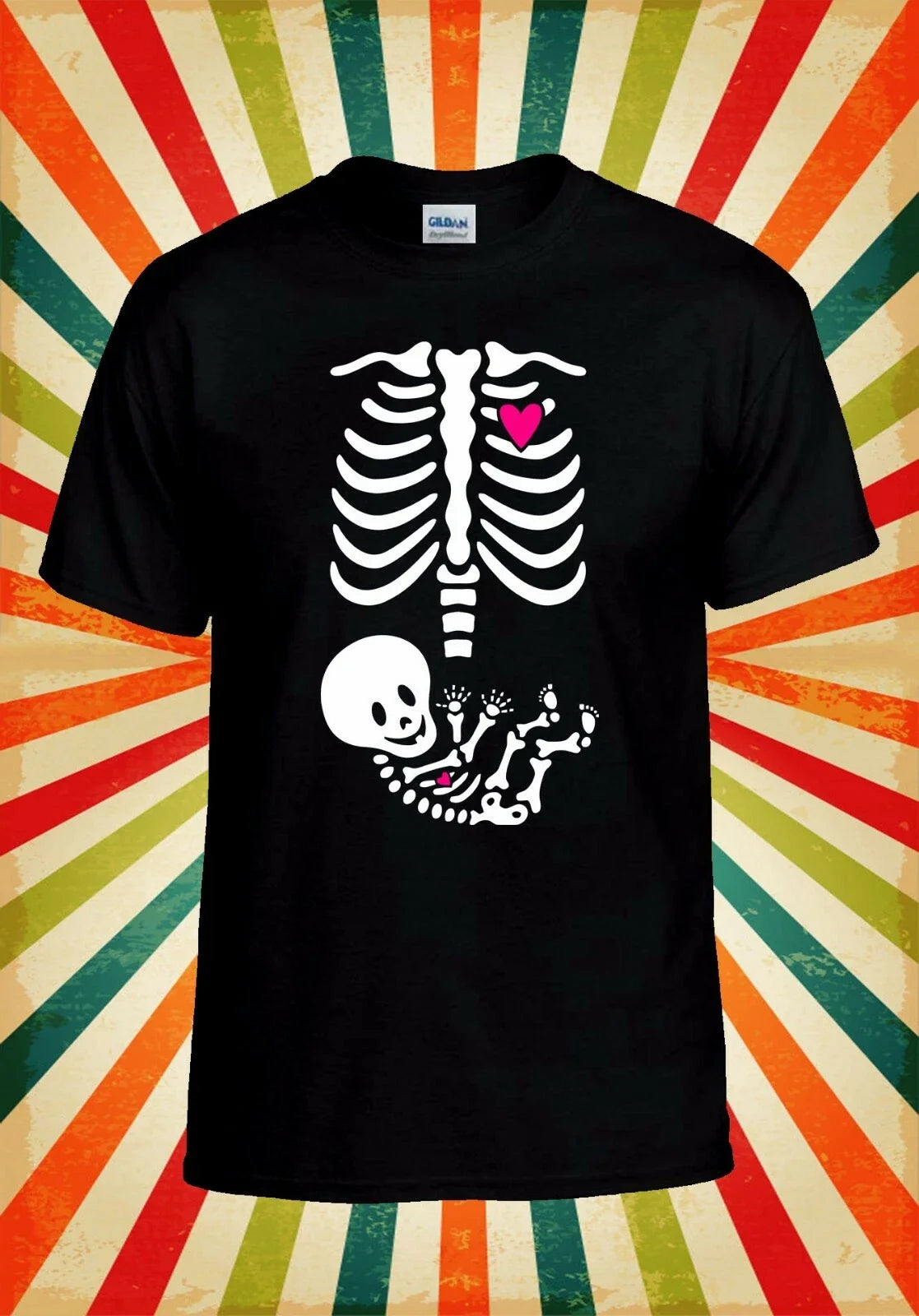 Baby On Board Skeleton Heart Cool Men Women Vest Tank Top Unisex T Shirt 2298 Unisex