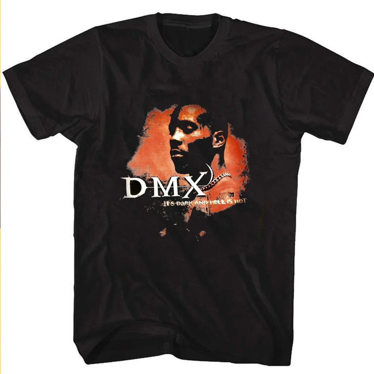 Vintage DMX It's Dark and Hell Is Hot Shirt, Retro DMX Rap Fans Tee, Hip hop Fan Unisex
