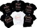 Brides maid T-Shirt, Bachelor party Bride team mother tee, Bride Groom Hen Party