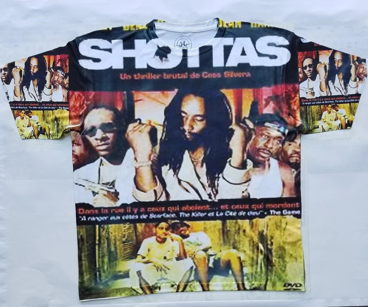 Custom Shottas Sublimated shirt laney pantone bred toro Jamaica Unisex