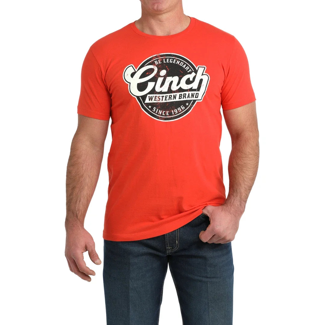 Cinch Men's Be Legendary Red Graphic MTT1690709 Unisex