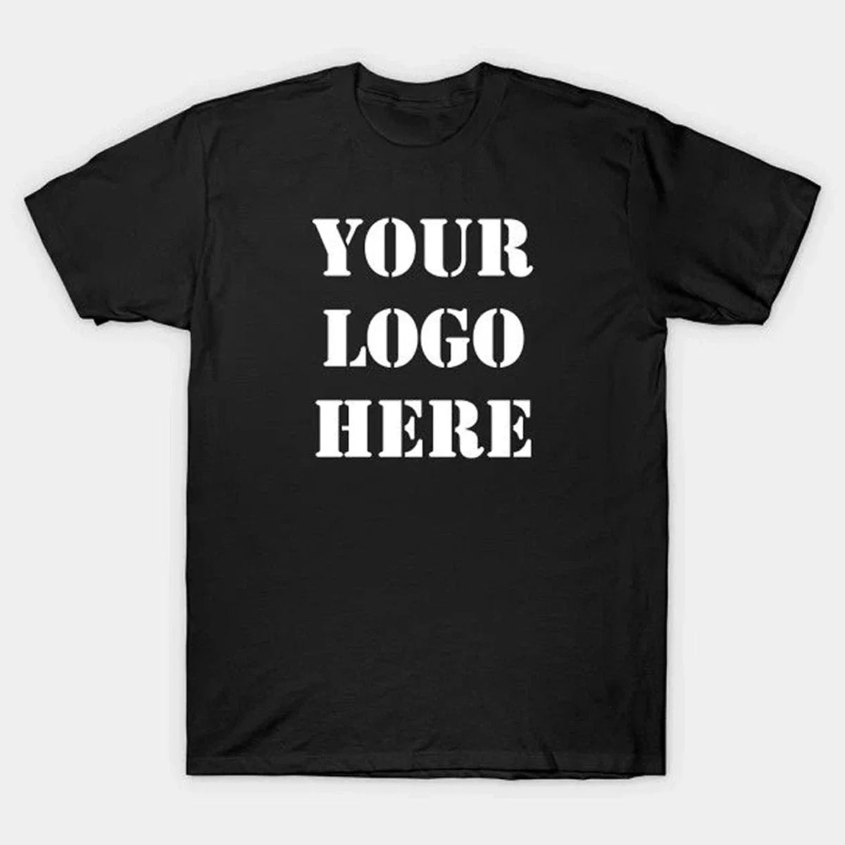 Big & Tall 7X HW Black Custom Pro Club Tee Shirt Your Artwork Printing Email Us Unisex