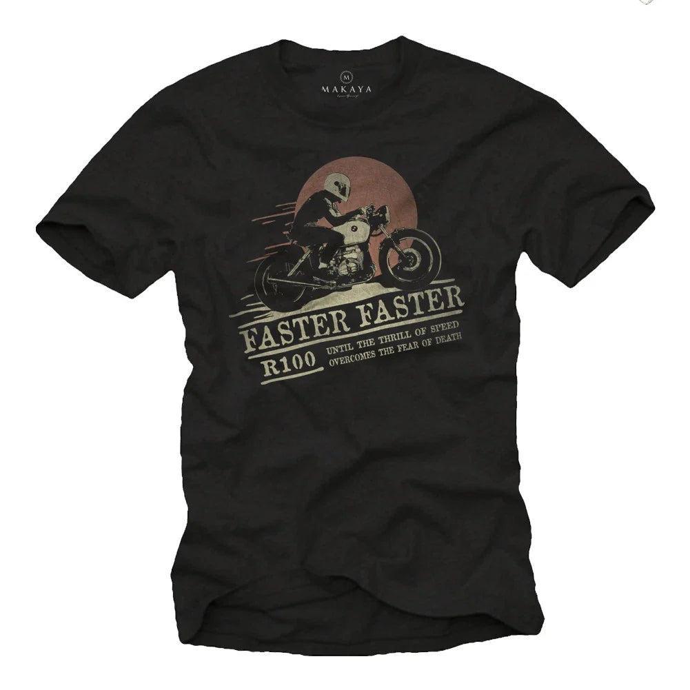 Vitage Motorcycle Mens with R100 Cafe Racer - Men Custom BIker Shirt Unisex