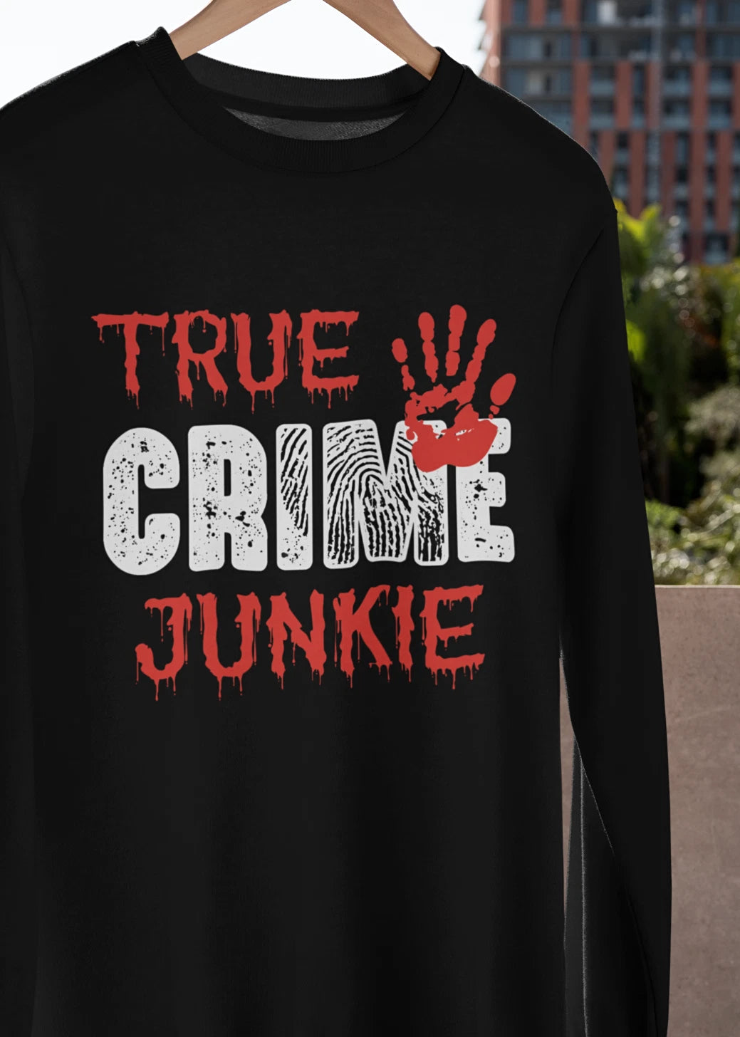 True Crime Junkie T-SHIRT S-3XL Funny Murder Show Addict Horror Fan Birthday TEE