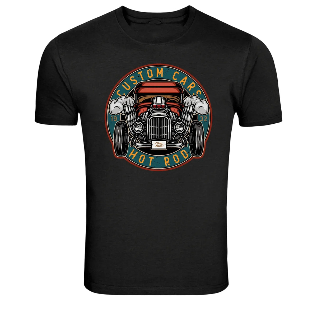 Custom Cars Hot Rod 1932 Drag Race Vintage Graphic Tee Unisex