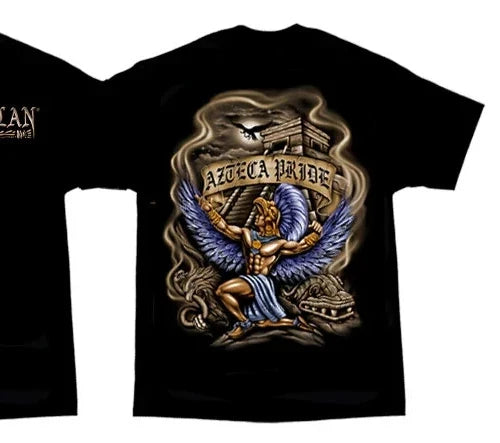Aztlan T Tee Shirt Lowrider Aztec Azteca Pride DGA Unisex
