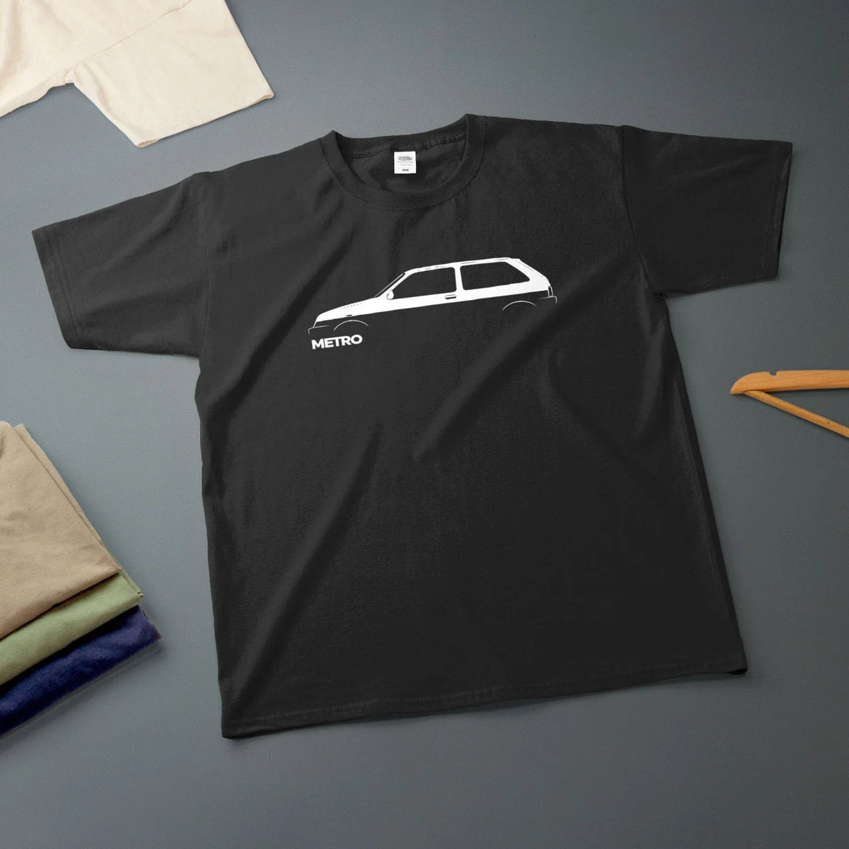 MG Metro Turbo Austin Classic British Car Silhouette LICENCED PRODUCT Unisex