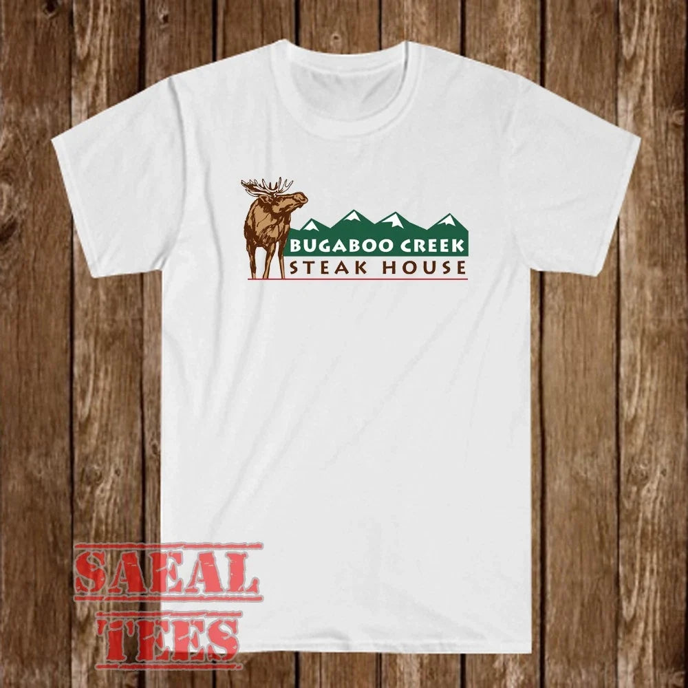Bugaboo Creek Steak House Restaurant Men's White Size S-5XL Unisex