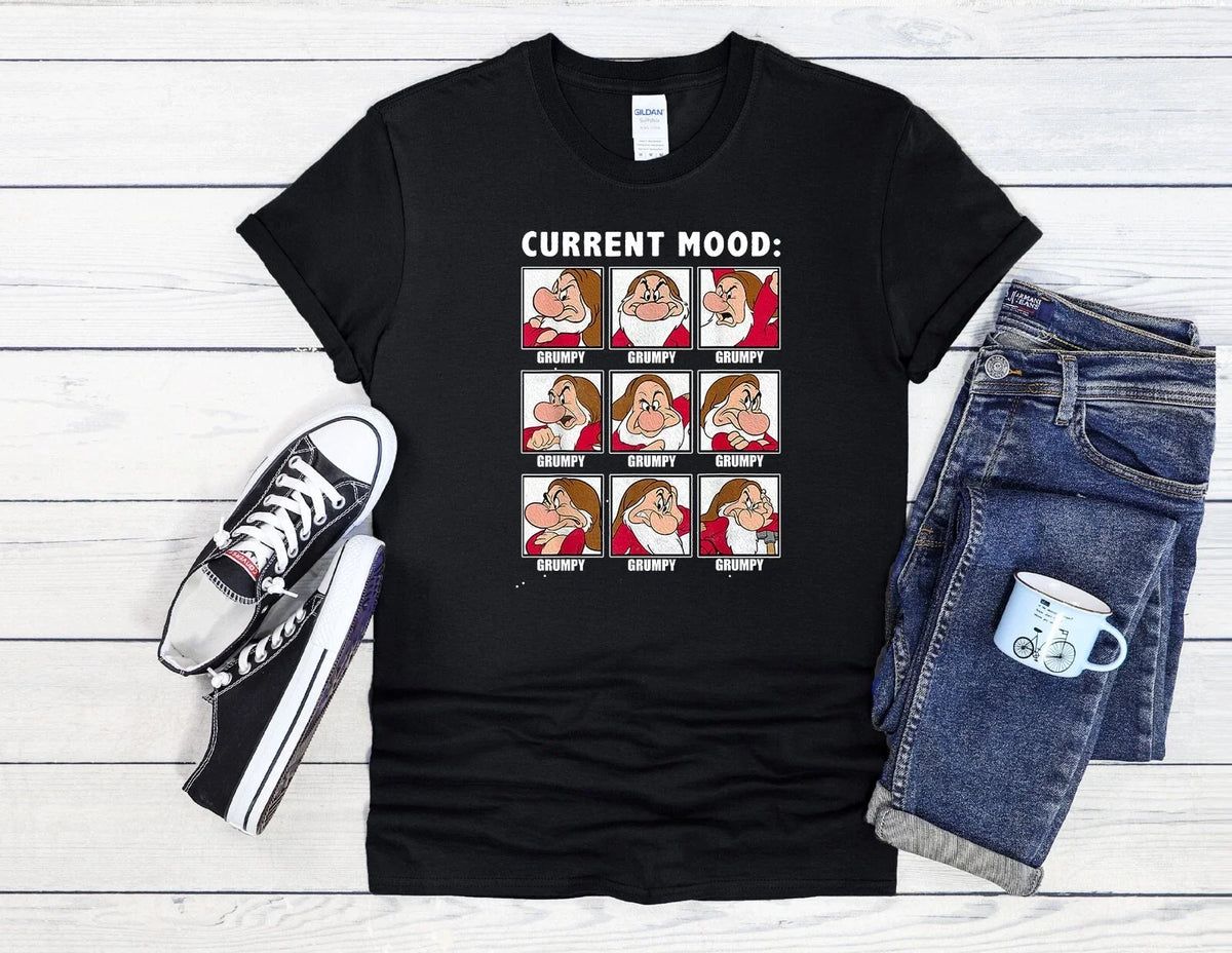 Current Mood Grumpy 9 Faces Men Women Unisex Shirt Baseball 4103 Unisex