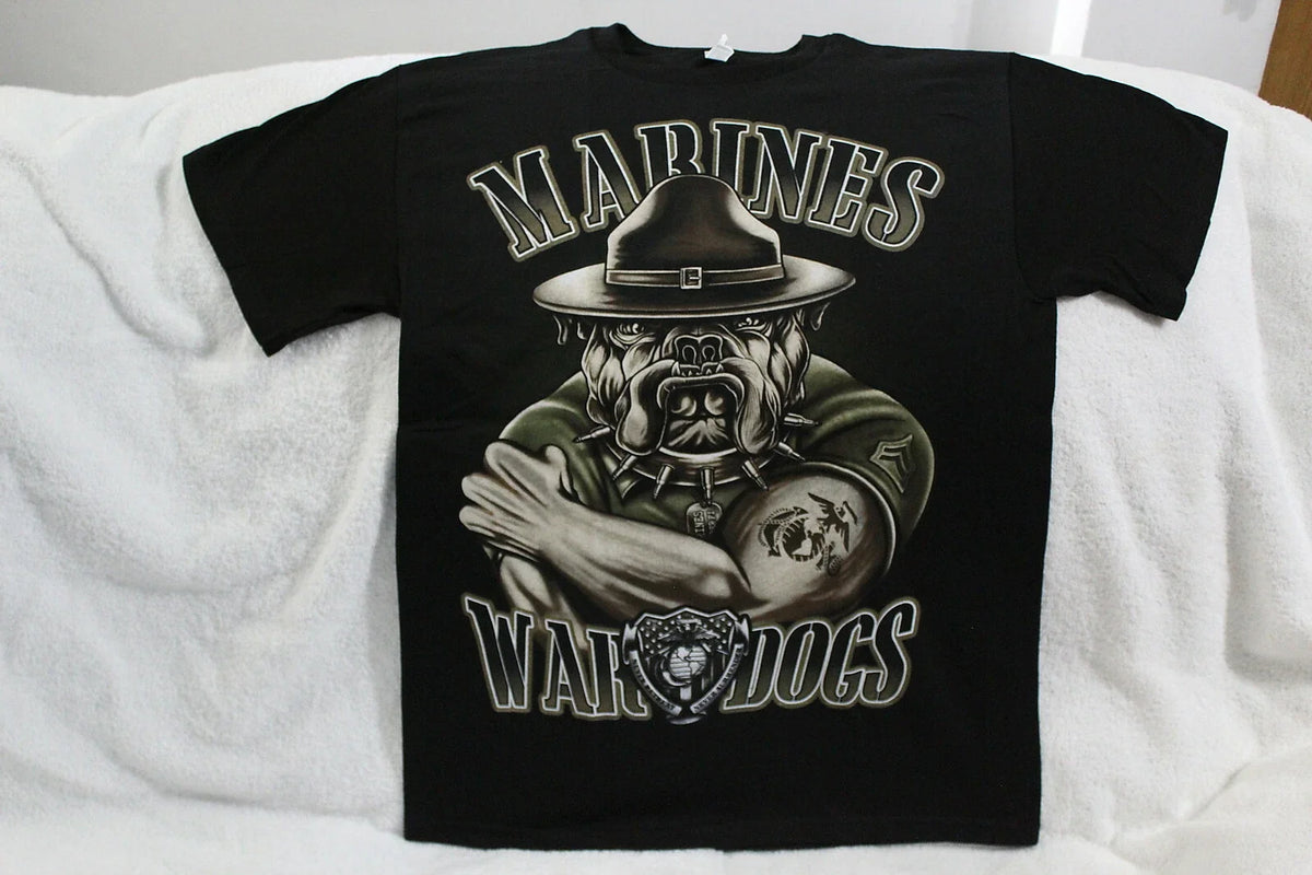MARINES BULLDOG WAR DOGS SEMPER FI NEVER RETREAT NEVER SURRENDER SHIRT Unisex