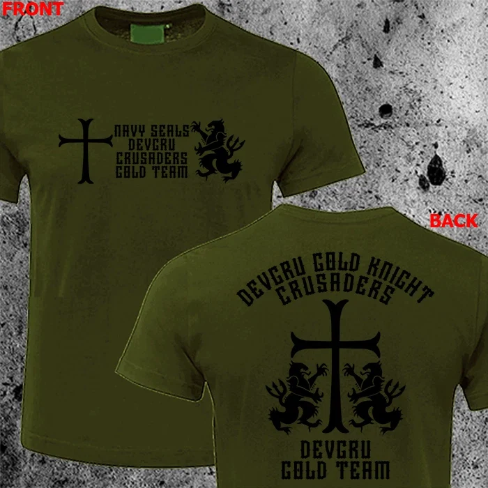 New US Crusaders Seal Team Six NSWDG Gold Team Special Force T shirt Custom HQ Unisex