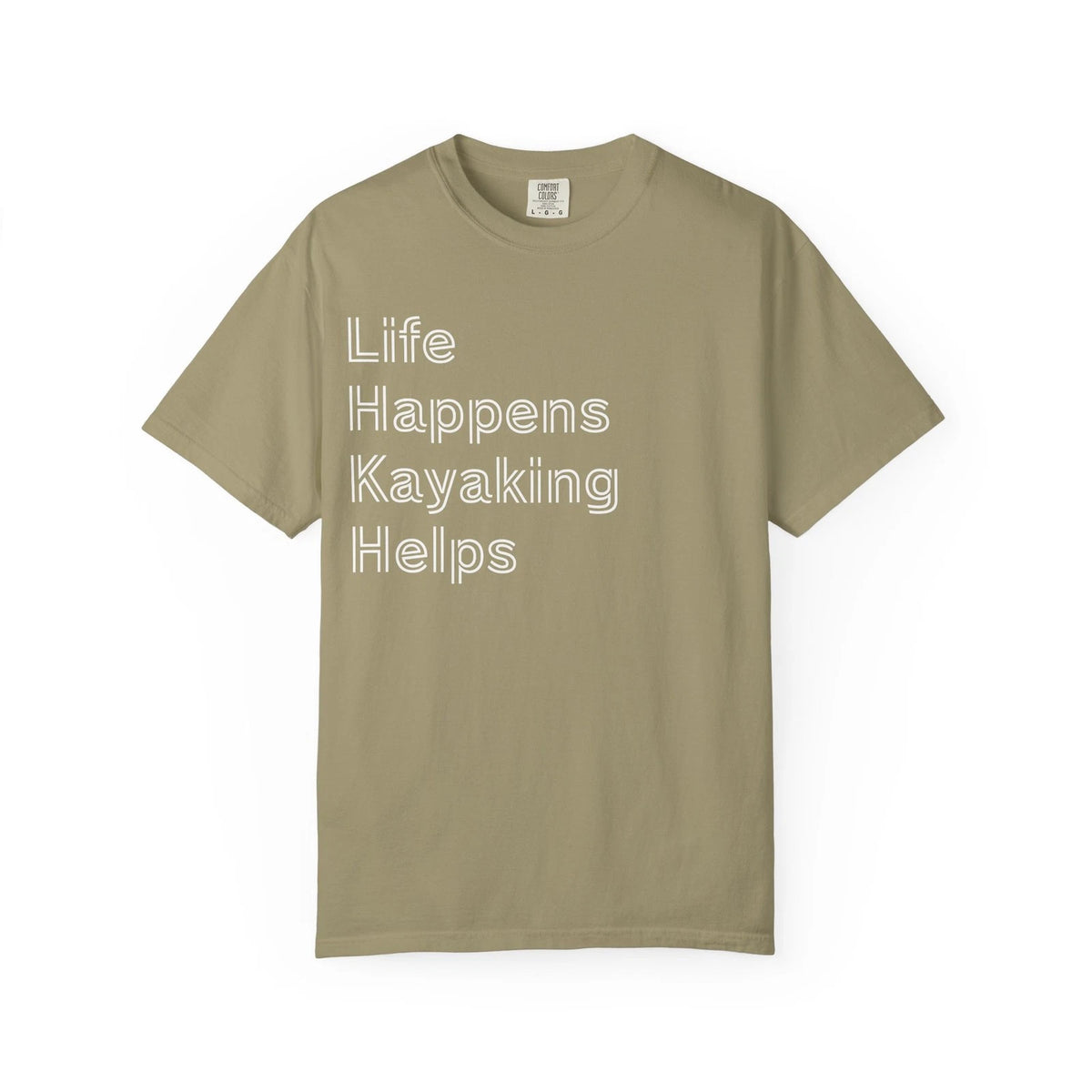 Life Happens Kayaking Helps T-shirt | Kayak Shirt