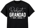 Personalised Grandad T Shirt Custom Name Est Year Gift for Grandpa Dad Xmas Tee Unisex