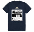 University of Akron UA Zips NCAA College Straight Outta Graphic Tee T Shirt Unisex