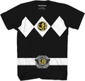 Mighty Morphin Power Rangers Red Blue Pink Green Black Halloween Costume Tee Unisex