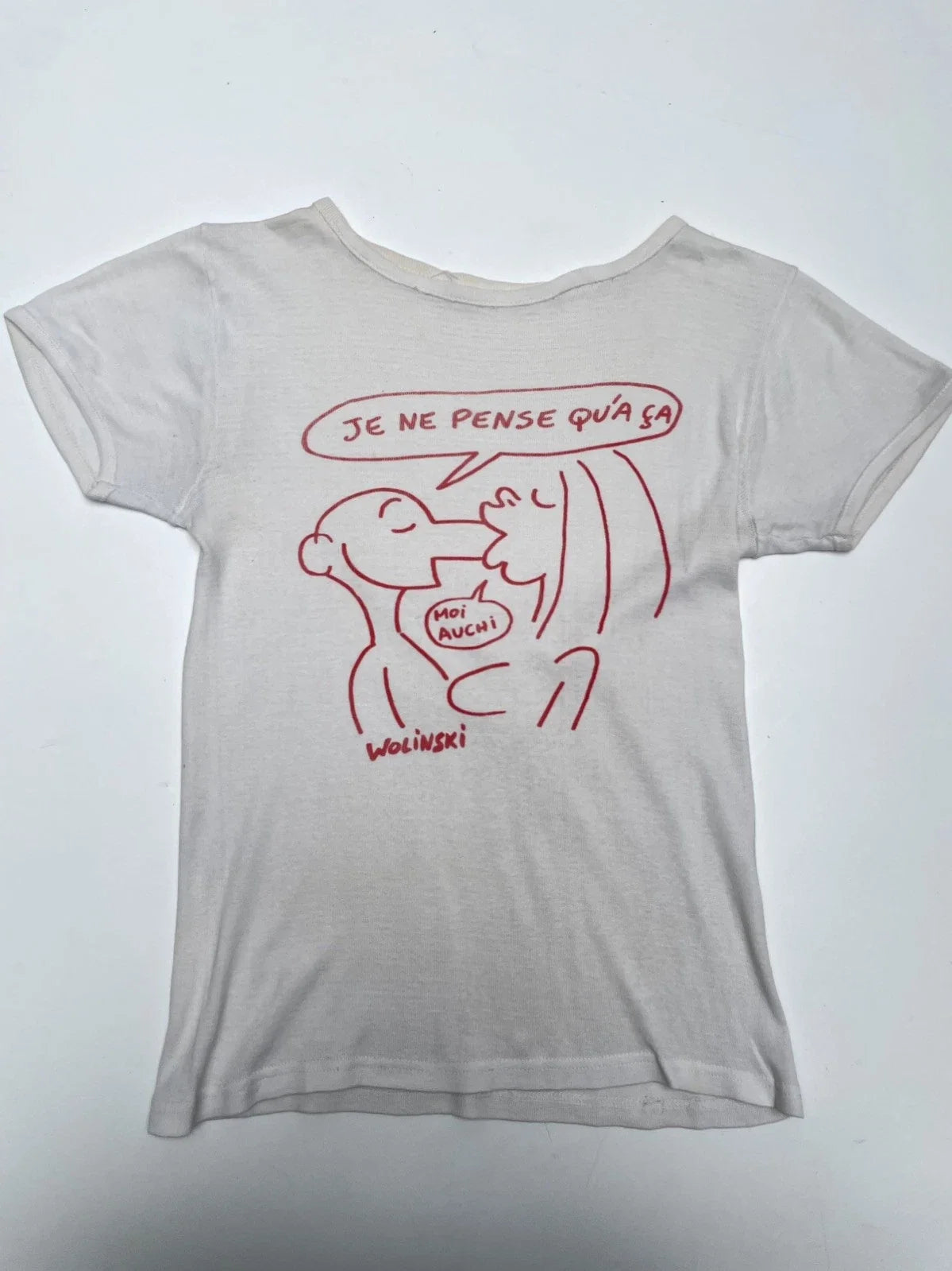 Vintage Wolinski French Cartoon 70s/80s Graphic Promo Tee Rare Unisex
