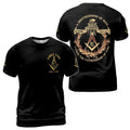 Customize Name Number Lodge Masonic Freemasonary 3D Unisex