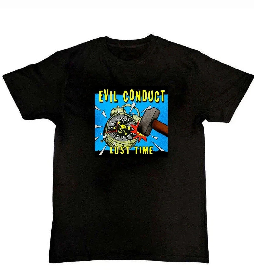 Evil Conduct Lost Time Graphic Print Unisex Mens S M L XL 2 3 4 XL Unisex