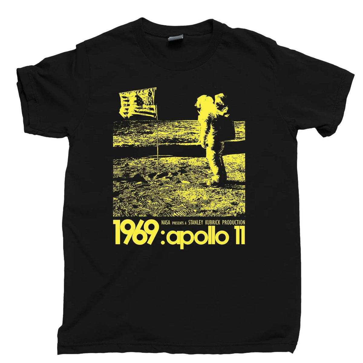 APOLLO 11 CONSPIRACY Theory T Shirt Stanley Kubrick Fake Moon Landing Tee Poster Unisex