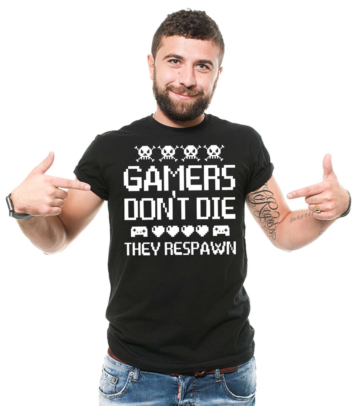 Gamer Shirt Funny Gamer Shirt Gaming Gifts Gamers Don't Die They Respawn Shirt
