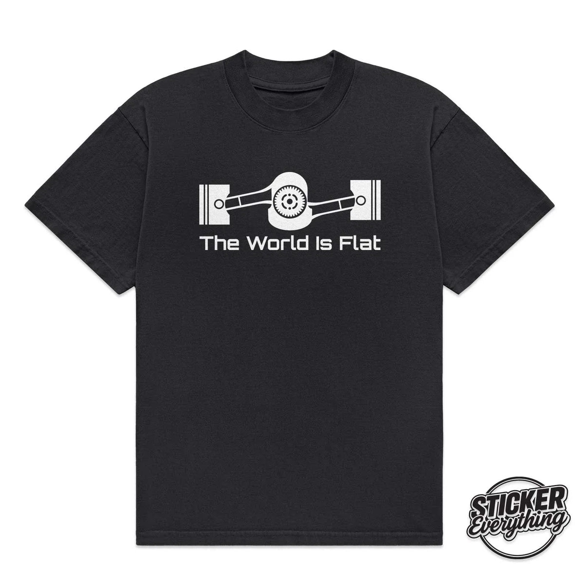 The World Is Flat Graphic Tee Unisex Mens Fits SUBARU Boxer JDM BRZ Unisex
