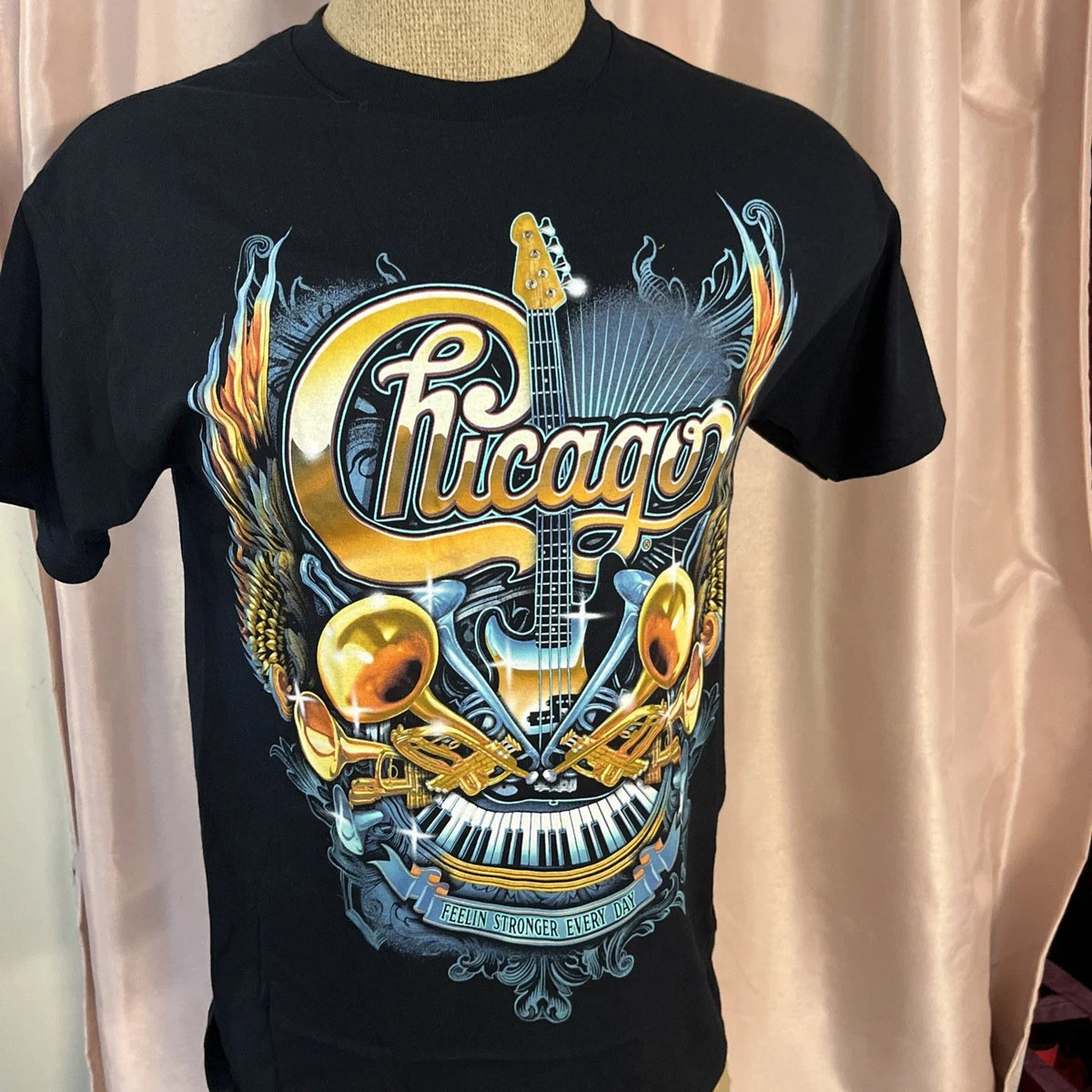 Chicago Band 2022 Tour Graphic Concert Tee Feelin Stronger SzMed. C Unisex