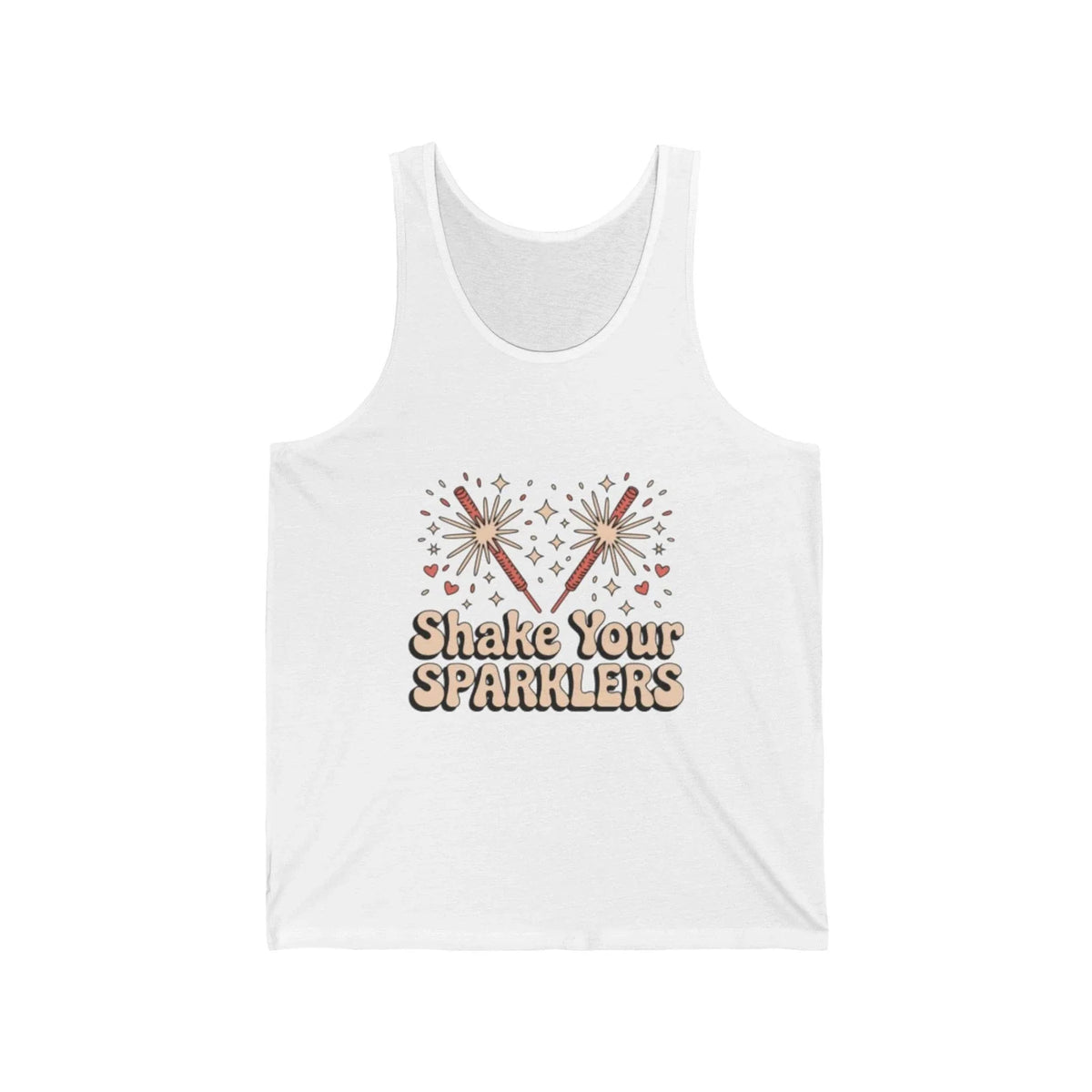 Shake Your Sparklers Fourth of July Graphic Tee Vintage Retro Women 4th Unisex