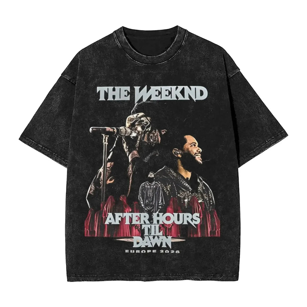 The Weeknd AFTER HOURS TIL DAWN Graphic Print Cotton Unisex Tees Unisex