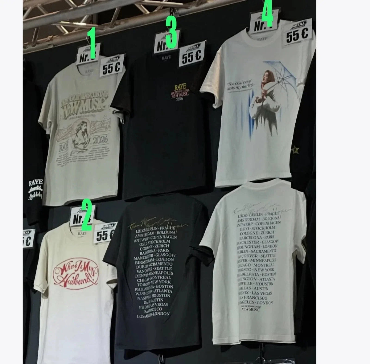 RAYE Tour Merch 2026 Unisex Reprint All Size Unisex